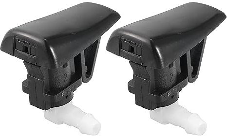 A ABSOPRO Buse Vaporisateur Jet Pour Cadillac CTS 03-07 2 Pcs | Noir, Plastique, 38x23x32mm, Pour Cadillac SRX 2004-2009, OE:15778747, Pulvérisation Rapide, Installation Facile