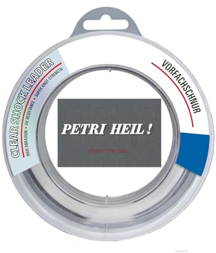 Shockleader 100 Meter Spule 10-45Kg, Schlagschnur Vorfach-Material, Abriebfest + gratis Petri Heil! Aufkleber