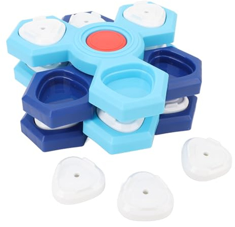 Tbest Gamelle pour Ingestion Lente Chien Bol PC Anti Avalement Interactif Nourriture pour Animaux de Compagnie Jouet 4 Couches Mangeoire pour Animal Domestique Bol pour Chien Jouet