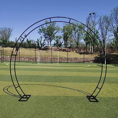 Moon Gate Circle Garden Arbor Archway - Heavy Duty Metal Wedding Arch Anti-Rust - Perfect Bridal Party Decoration And Gardens Decorations