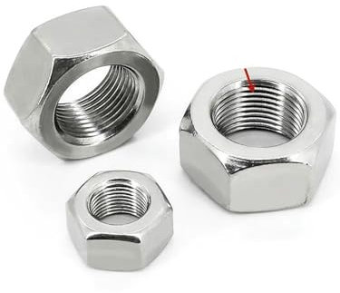 DIN934 Sechskantmutter mit Feingewinde, M4-M24, flache Sechskant-Kontermutter mit Feinsteigung, Mutternsteigung aus Edelstahl 304, 0,5/0,75/1,0/1,25/1,5/2,0 mm, M10 x 1,25 mm, 2 Stück