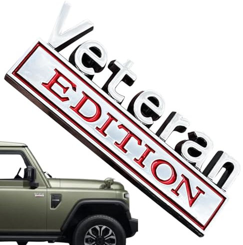 Yulokdwi Veteran Edition Auto-Metallemblem,Veteran Edition-Emblem | Auto-Embleme und Abzeichen | Selbstklebendes Auto-Emblem, Buchstaben-Abzeichen-Aufkleber, Auto-LKW-Aufkleber für Fahrzeuge, PKW,