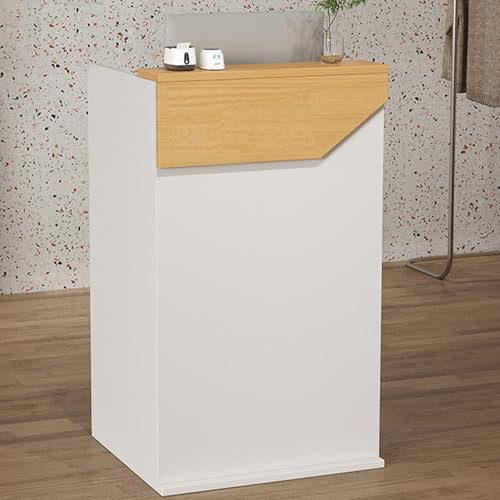 Empfangstheke,bürotheke,modern Rezeptionstheke,Verschiedene Spezifikationen,Mehrschichtige Lagerung,Geeignet For Restaurantrezeption,Firmenrezeption Und Andere Szenen (muss Installiert Werden)(A,80cm)