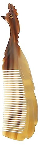 Healeved Hornkamm Aus Echtem Horn Massagekamm Für Haarkontrolle Haarkamm Als Haaraccessoire Antistatischer Kamm Für Glattes Haar Langlebiger Haarstylingkamm Für Home Salon-nutzung