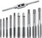 Juegos De Terrajas Y Macho De Rosca M6 M7 M8 M10 M12 Mini Machos Para Roscar Manual Profesional Roscadora Machos Juego De Machos De Roscar Manual Para Madera, Plástico, Aluminio U Otros (11 Piezas)