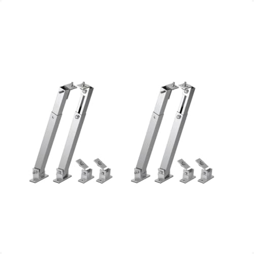 Anker SOLIX Wandhalterung für Balkonkraftwerk (15°-30°) | 2-Panel, verstellbare Länge und Neigung (15°-30°), Aluminiumlegierung, wetterfest, Silberfarben