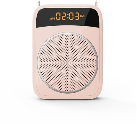 Amplificador de voz para profesores, Amplificador De Voz Portátil De 15 W, Micrófono Con Cable, Audio, Altavoz Compatible Con , Guía For Profesores E Instructores para profesores, entrenadores y orado