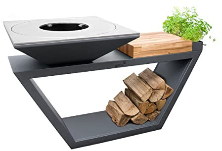 Brasero G4 Graphite Plaque de Cuisson Acier Inoxydable Alimentaire - Artiss