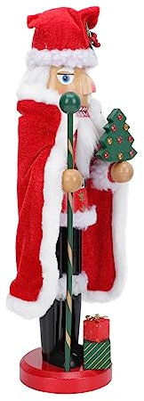 MAGICLULU Casse-Noisette Bois pour Noël Figurine Noyer Peinte Décoration de Bureau Marionnette Décorative Intérieure