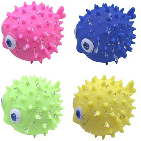 4 Stück Oktopus Wasserbomben, Wasserspielzeug Badespielzeug für Kleinkinder, Sensorisches Stressabbau Poolspielzeug für Kinder, Interaktives Sommerspielzeug für Jungen und Mädchen 3 + Jahre (B)