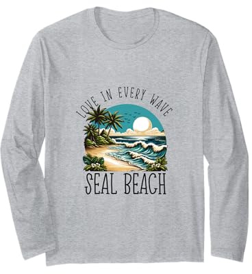 Love in every wave - Seal Beach Long Sleeve T-Shirt