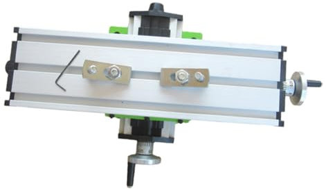 SEWOART Mini Milling Machine Worktable Vise with 2-axis Adjustable Cross Slide Portable Drill Press Clamp for Bench Drill 310mm X 90mm Precision Workholding Device