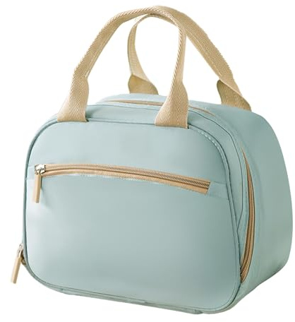 FOSDICK Lonchera térmica para mujer, bolsa térmica para trabajo, escuela y viajes, 28 x 21 x 15 cm, color azul