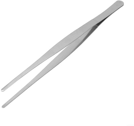 Pince à épiler en acier inoxydable pour buffet, barbecue, churrasco et restaurant, outil de cuisine résistant à la rouille et résistant à la rouille (30 cm)