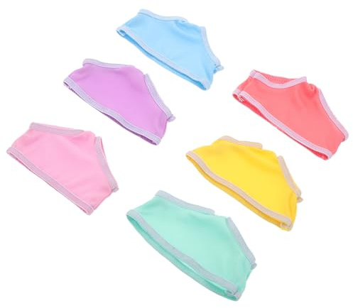 MOLUCKFU Lot de 6 Culottes Réutilisables pour Poupée 45 Cm, sous-vêtements Doux Multicolores, Tailles Adaptées, Accessoires pour Jeux de Rôle et Habillage Créatif