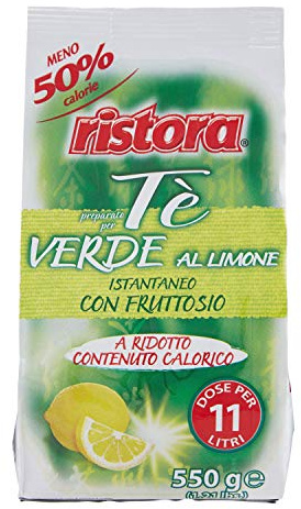 Ristora Preparato per Tè Freddo al Limone con Fruttosio, 550g