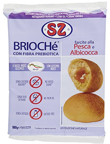 Sz - Senza Zucchero Merende Pêche et abricot - 180 g
