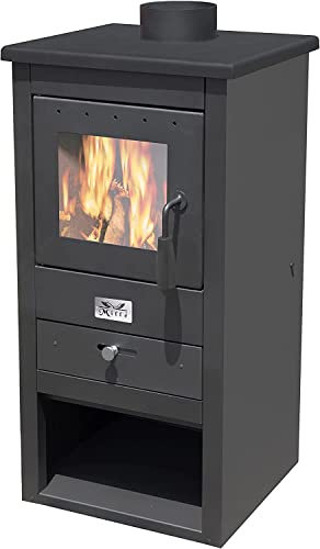 Stufa a Legna e Carbone ATHENA 13Kw - cm 44x45x94h