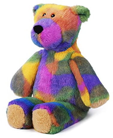 Plush Toy Doll Soft Stuff Animal Kids Children Pillow Gift for Christmas and Valentine (Rainbow Bear)