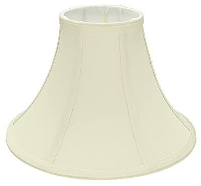 Aspen Creative 58030A, Bell Uno Lamp Shade, Ivory, 4 Top x 10 Bottom x 7 Slant Height, Slip UNO 33mm