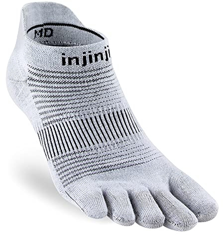 Injinji Run Lightweight No-Show Unisex Toe Socks L