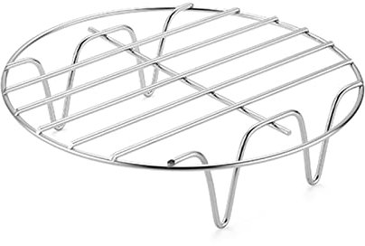 Rejilla Redonda Para Hornear, Rejilla De Freidora De Aire De Acero Inoxidable, Rejilla De Soporte De Refrigeración De Vapor Multiusos Para Galletas, Accesorios De Freidora De Aire (6,7,8 Pulgadas)