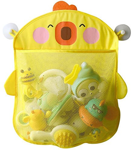 Hrippy Cartoon Baby Spielzeugspeicherbeutel Hangable Organizer Mesh Tragbare Kinder Badewanne Spielzeug Aufbewahrungsnetz -Aufbewahrungstasche Für Heimbadezimmer