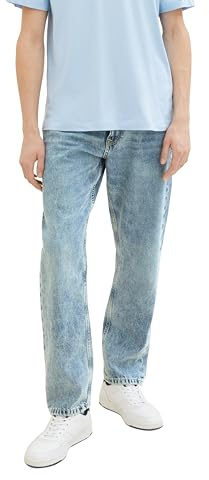 TOM TAILOR Denim Herren Jeans Loose Straight - Relaxed Fit - Super Stone Blue