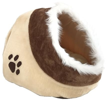 IRYZE Beruhigendes Katzenbett Haustier Bett Winter Katze Hund Bett Haus Faltbare Weiche Warme Tier Welpen Höhle Schlaf Matte Pad Nest Haustier Liefert Haustierbett