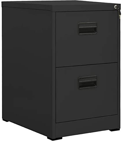 BAZZI Aktenschrank Abschließbar, Büroschrank Anthrazit, Lagerschrank 46 x 62 x 72.5 cm, Stahlschrank, Stahl Aktenschrank, Schrank, Stahlschrank, Mehrzweckschrank, Aufbewahrungsschrank