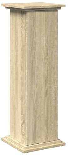 vidaXL Piedestal med förvaring sonoma-ek 31x30x90 cm konstruerat trä