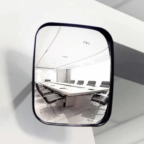 Garagenspiegel, rechteckiger konvexer Spiegel mit Verstellbarer Wandfixierklasse, Eckspiegel, konvexer Sicherheitsspiegel, Weitwinkelspiegel, eliminierende Innen-/Außen -Blindflecken (16 * 19 cm)