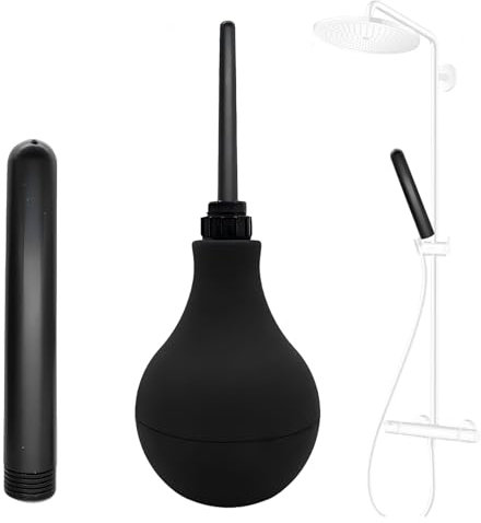 Sadodo 320ML Einlauf Birne Darmreinigung + Analdusche für Analverkehr,Duschreiniger aus Silikon,Klistier Douche,Klistier Vaginal Spülung Irrigator Anal Dusche Enema Sexspielzeug für Männer Frauen
