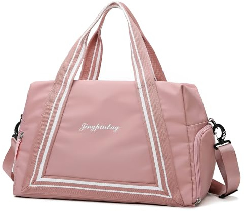 Outplea 30L Sporttasche für Damen, Reisetasche Groß mit Schuhfach & Nassfach - Tasche, Sporttaschen Trainingstasche Wasserdicht, Gym Tasche für Fitness Weekender, Rosa