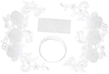 SHINEOFI Decoración De Flores De Encaje Para Pastel Adornos De San Valentín Para Cupcakes y Muffins