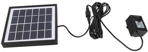 Solar Fountain Pump 6V 1.5W with 6 Modes, 175L/H Flow & 85cm Lift for Garden Pond, Bird Bath, Patio and Outdoor Water Features