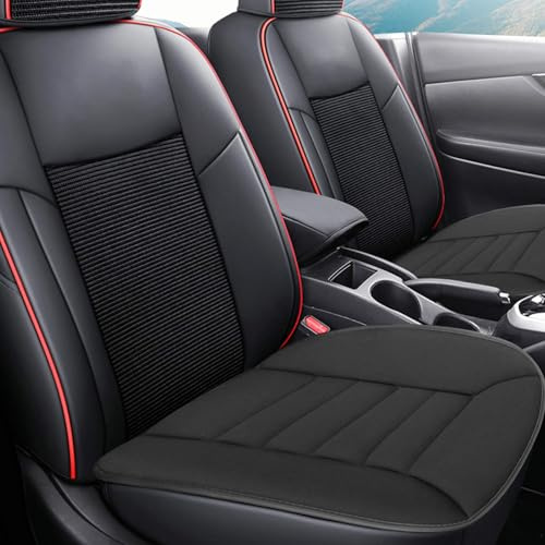 SDLDEER Auto Sitzkissen Fahrersitz Komfort Memory Foam | Atmungsaktiv Rutschfest für Auto und Bürostuhl, Schwarz