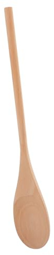 GALPADA 24pcs Long Handle Wood Spoon Unpainted for Cooking Stirring Mixing Honey Kitchen Utensils Bulk White DIY Wooden Serving Spoons