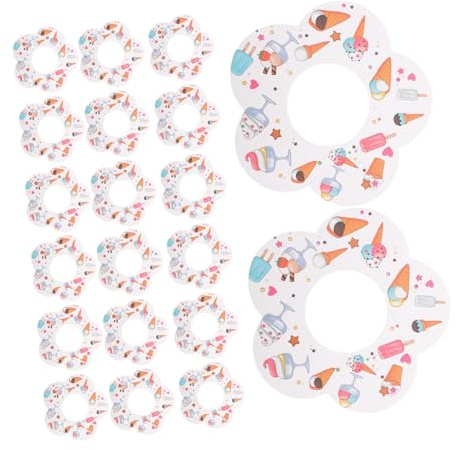 TOYANDONA 50pcs Drip Popsicles Paper Holders Thick Reliable Paper Material Non-drip Ice Pop Catchers for Cone Shape Ice Cream Portable and Safe for Summer Parties