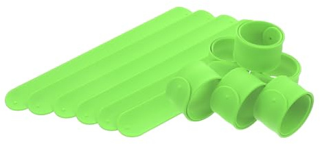 BESPORTBLE 12pezzi Bracciale Silicone Vuoto per Ragazza Fasce Schiaffo Semplici in Silicone Braccialetti Schiaffo Colorati da Personalizzare Accessori Fai da Te per Feste e Regali