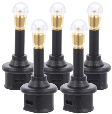 Mikikit 5pezzi Adattatore Ottico Jack Connettore Spdif Digitale Cuffia con Funzione di Memoria e Portabilità Nero