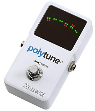 TC Electronic POLYTUNE 3 Ultrakompaktes Polyphones Stimmgerät mit Mehreren Stimmmodi und Integriertem BONAFIDE BUFFER