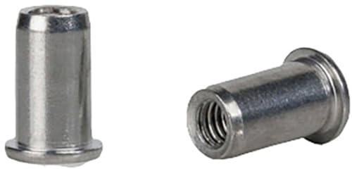 GESIPA Blindnietmuttern PolyGrip 50 Stück (Stahl M5x7x13,5, Schaft-ø 7mm, Scherkraft 2200 N, Gewindebruchkraft 11500 N, Flachrundkopf) 1464840