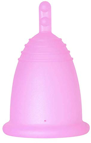 Coppa mestruale Soft, manico rosa, M