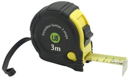 WONDAY mètre à Ruban, Longueur: 3 m Noir