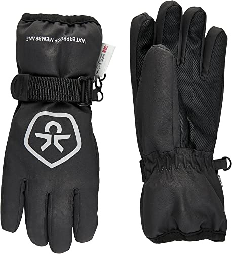Color Kids Kids Gloves 2 Schwarz - Thinsulate™ Warme wasserdichte Kinder Handschuhe, Größe 4-6 Jahre - Farbe Black