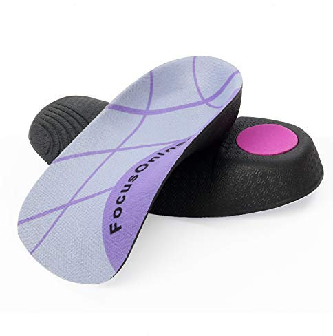 3/4 Length Arch Support Insoles for Men and Women, Large Size Planter Fasciitis High Arch Support for Work Boots, EVA Orthotic Shoe Inserts for Flat Feet, Over-Pronation, Relief Foot Heel Spur Pain