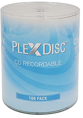 PlexDisc CD-R FFB 631-217-BX, 700 MB, 52 x, bedruckbar, ohne Behälter, 100 Stück