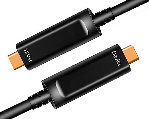 Fiber Optic USB C to USB C Cable,Slim High Speed 10Gbps USB 3.1 Active Optical Cable for VR, Webcam, Laptop etc (33ft)
