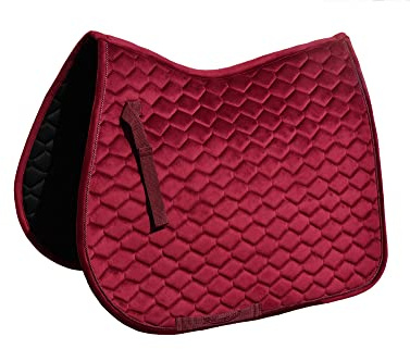 Rhinegold Velvet Hexagon GP Schabracke Full-Bordeaux